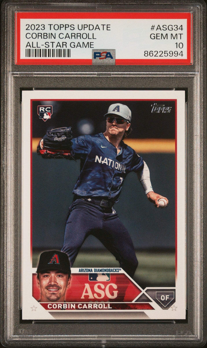 Graded 2023 Topps Upd Corbin Carroll #ASG34 All Star Game Baseball Card PSA 10