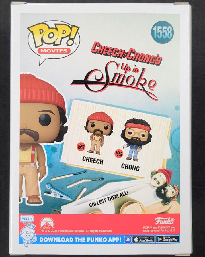 Cheech Marin signed Cheech & Chong Up in Smoke Funko Pop! 1558 auto~ Beckett BAS