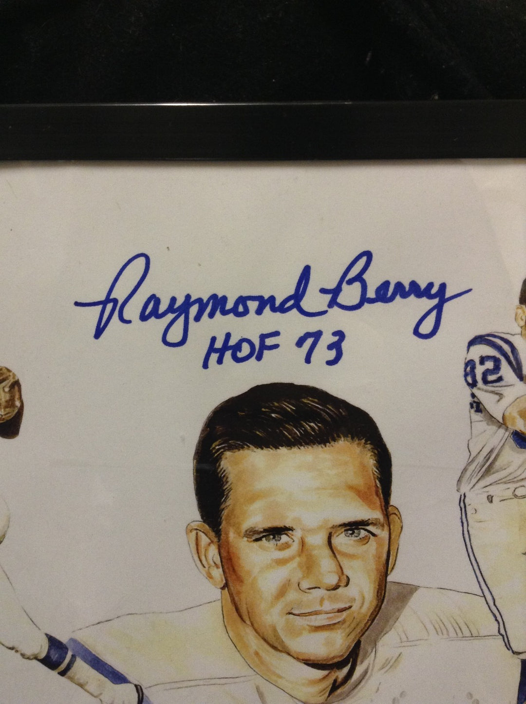 Baltimore Colts Litho Signed By 4 Hall of Famers Moore Berry Marchetti Donovan