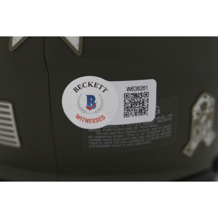 Fred Taylor Autographed Jacksonville Jaguars 22 STS Mini Helmet Beckett 46766