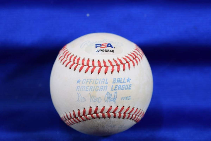 Gorman Thomas PSA DNA Autograph Mac Phail American League OAL Signed Baseball
