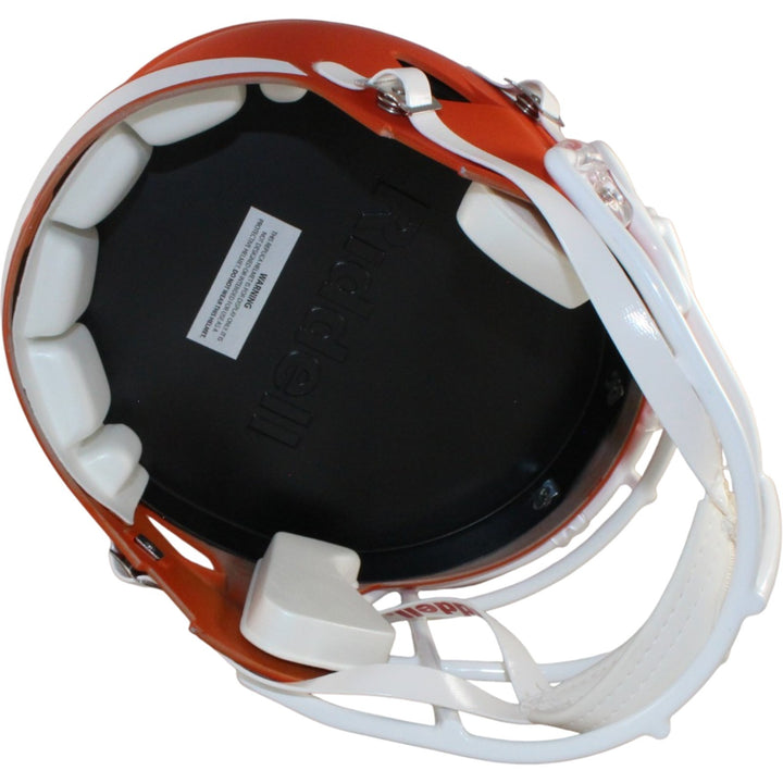 Michael Irvin Autographed Miami Hurricanes F/S AMP Helmet Beckett Witness 56368