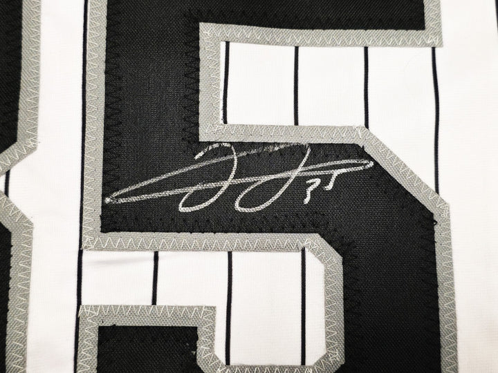 Chicago White Sox Frank Thomas Signed White Pinstripe Jersey Beckett Wit