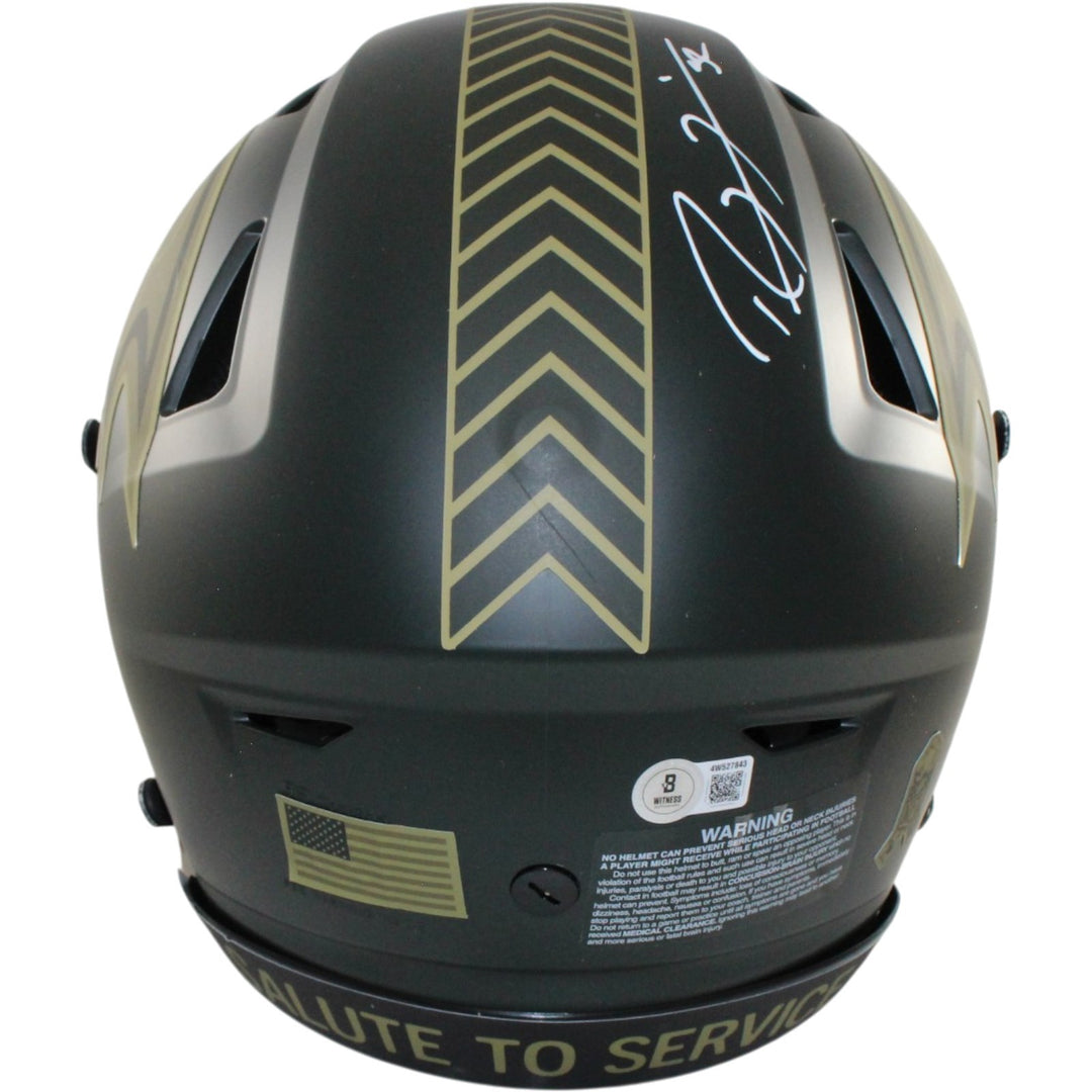 Ray Lewis Autographed Baltimore Ravens SpeedFlex 25 STS Helmet Beckett W 56150