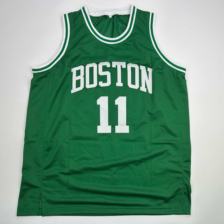 Autographed/Signed Charlie Scott Boston Green Basketball Jersey JSA COA