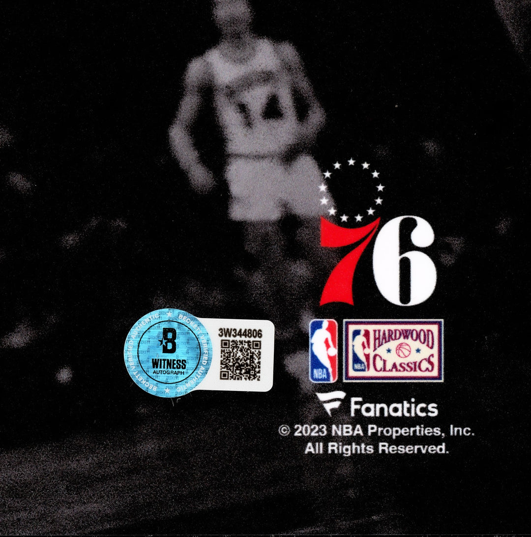 Julius "Dr. J" Erving Signed 16x20 Photo Philadelphia 76ers Beckett BAS Witness