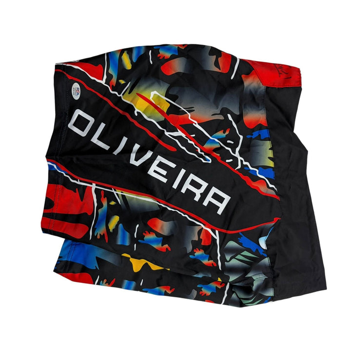 Autographed/Signed Charles Oliveira UFC MMA Trunks Shorts PSA/DNA COA