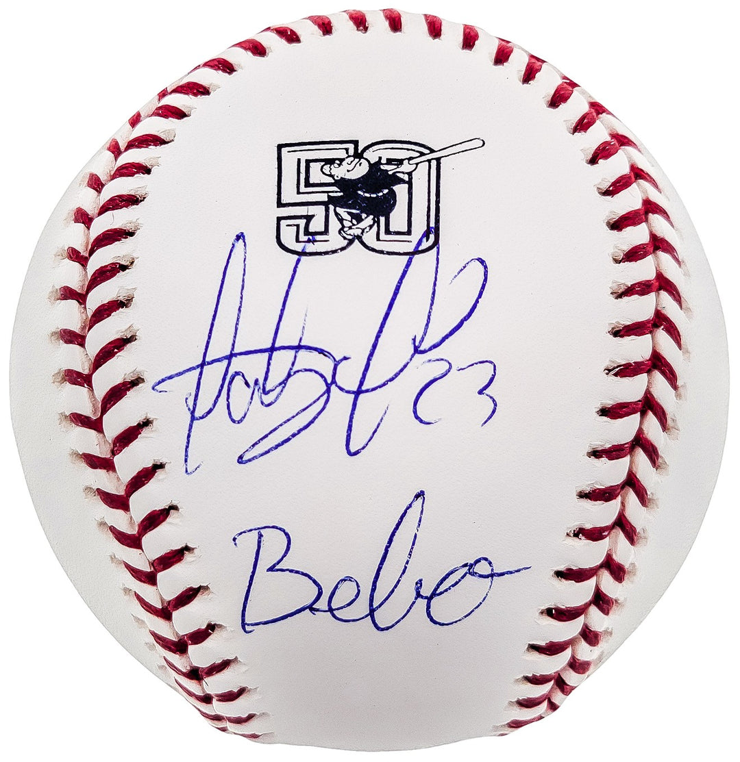 Fernando Tatis Jr Auto OMLB 50th Anniversary Logo Baseball Padres Bebo JSA
