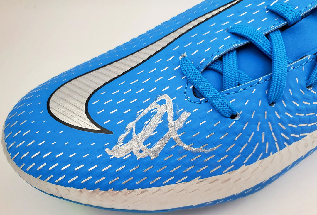 Mason Mount Signed Blue Nike Phantom Cleat Shoe Chelsea F.C. Size 9.5 Beckett