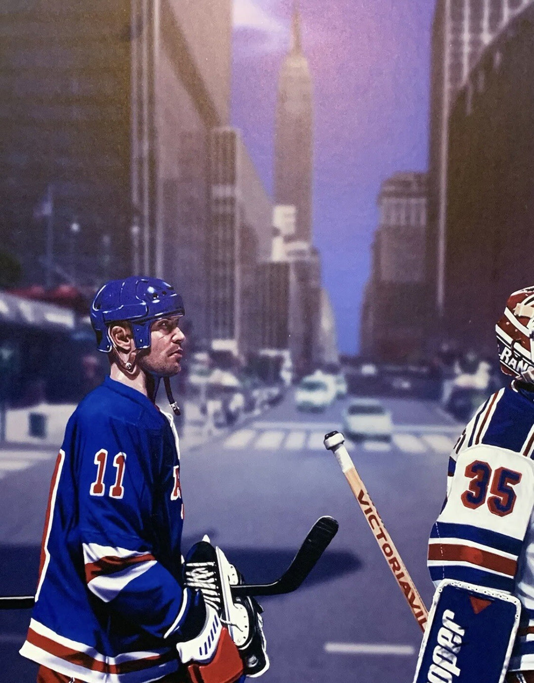 1994 Stanley Cup Rangers 16x20 Photo Litho Mark Messier Richter Leetch Graves