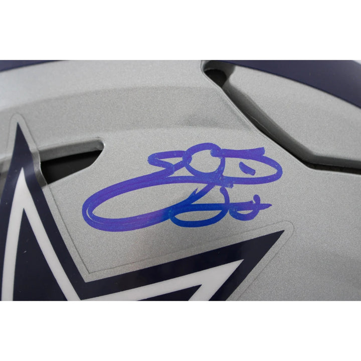 Emmitt Smith Autographed/Signed Dallas Cowboys SpeedFlex Helmet Beckett W 58493