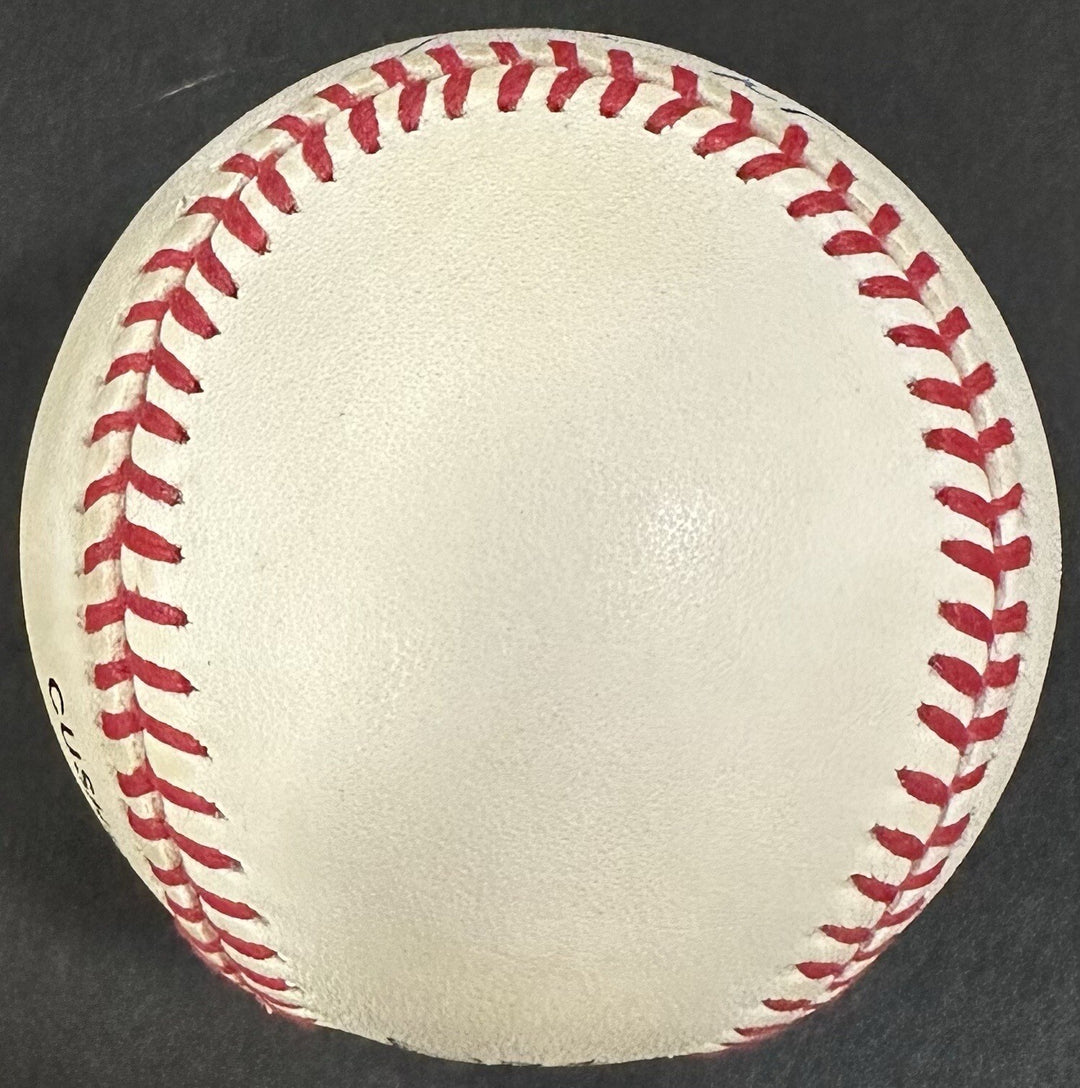 Willie Mays Signed Official NL Baseball NY SF Giants Clean Dark Auto PSA COA HOF