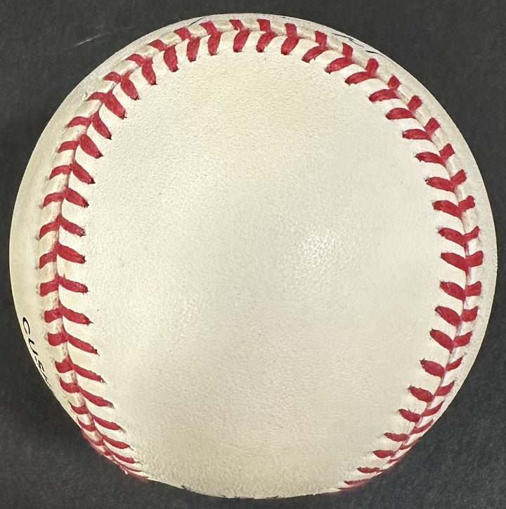 Willie Mays Signed Official NL Baseball NY SF Giants Clean Dark Auto PSA COA HOF