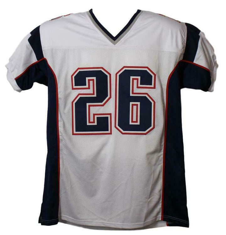 Sony Michel Autographed/Signed Pro Style White XL Jersey BAS 22631