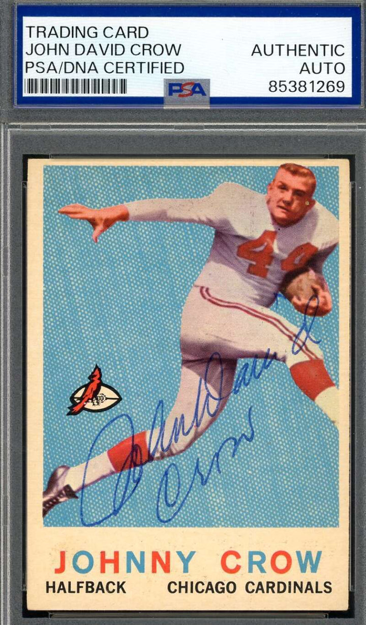 John David Crow PSA DNA Vintage Signed 1959 Topps Rookie Autograph