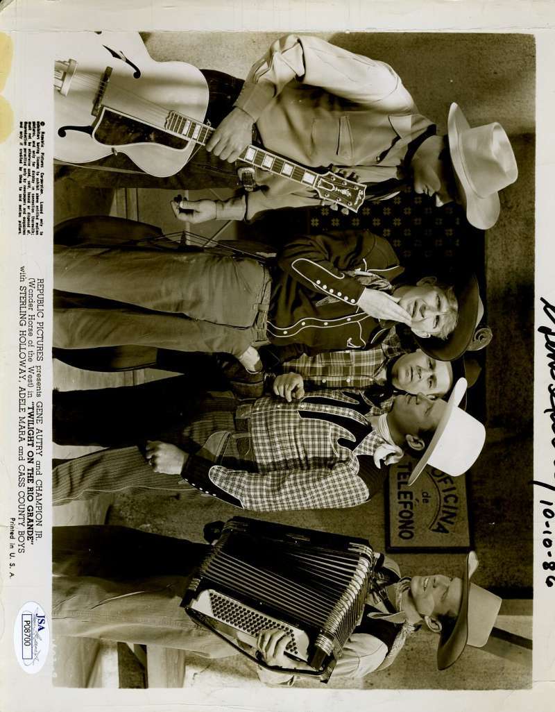 Gene Autry Jsa Signed 8x10 Photo Authenticated Autograph