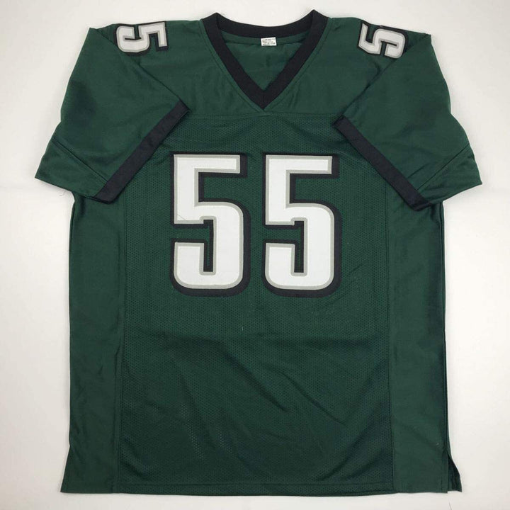 Autographed/Signed Brandon Graham Philadelphia Green Football Jersey Beckett BAS