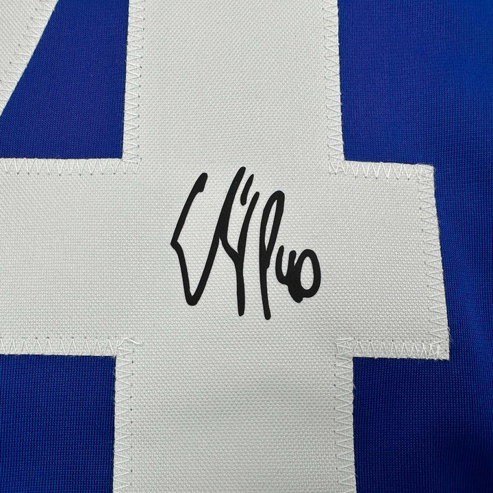 Facsimile Autographed Elias Pettersson Vancouver Blue Reprint Jersey Men's XL