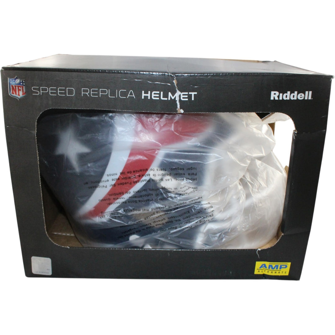 Andre Johnson Autographed Houston Texans F/S AMP Helmet Beckett Witness 55454