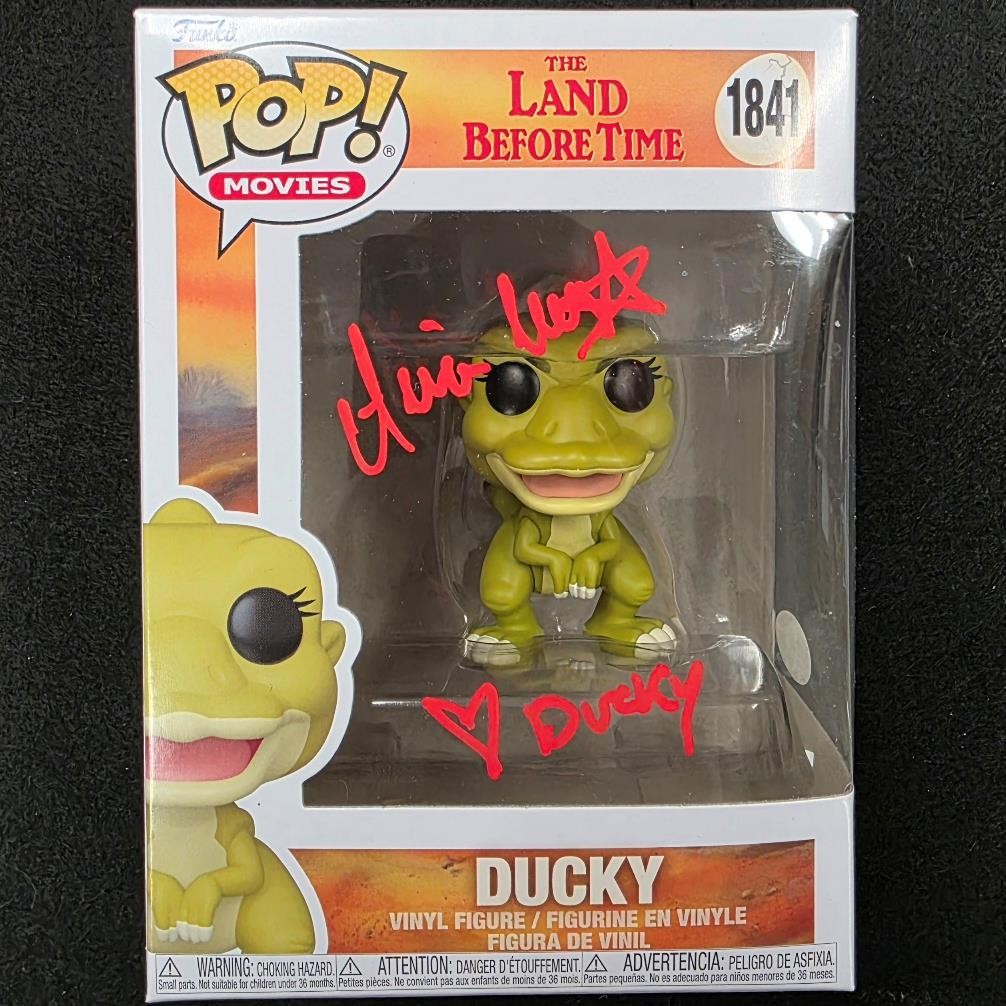 Aria Noelle Curzon signed "Ducky" Funko Pop 1841 Land Before Time autograph JSA