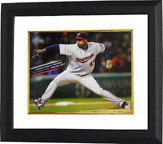 Francisco Liriano signed Minnesota Twins 16x20 Photo Custom Framed (No Hitter)