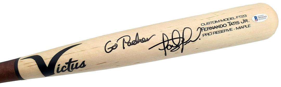 Fernando Tatis Jr. Signed Blonde Victus Game Model Bat San Diego Padres Beckett