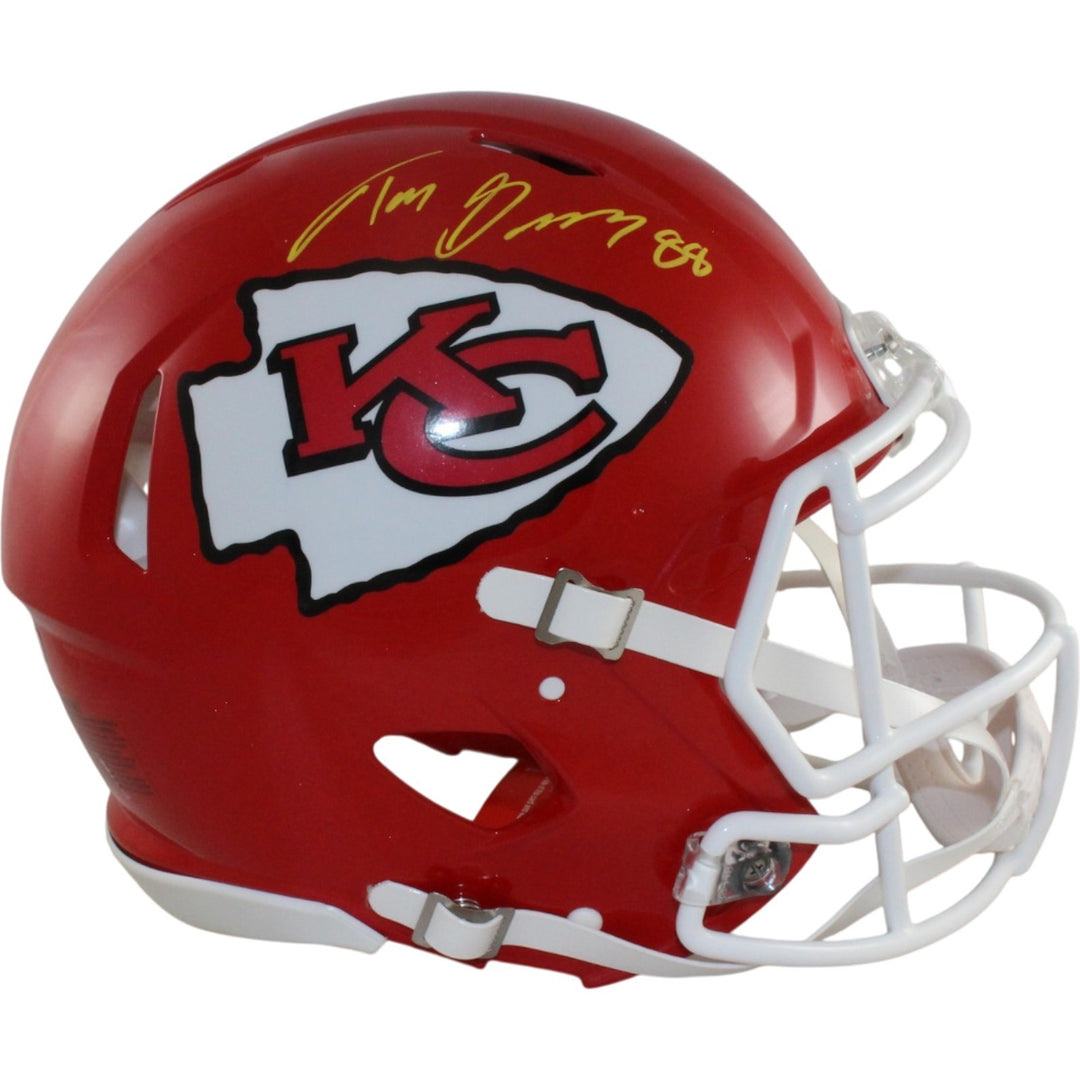 Tony Gonzalez Autographed Kansas City Chiefs Authentic Helmet Beckett W 56438