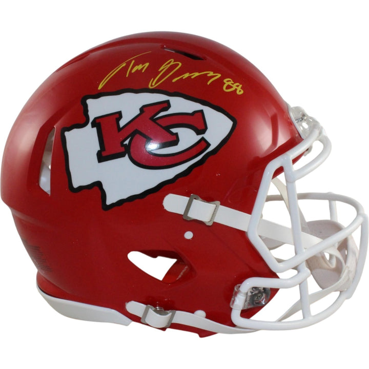 Tony Gonzalez Autographed Kansas City Chiefs Authentic Helmet Beckett W 56438
