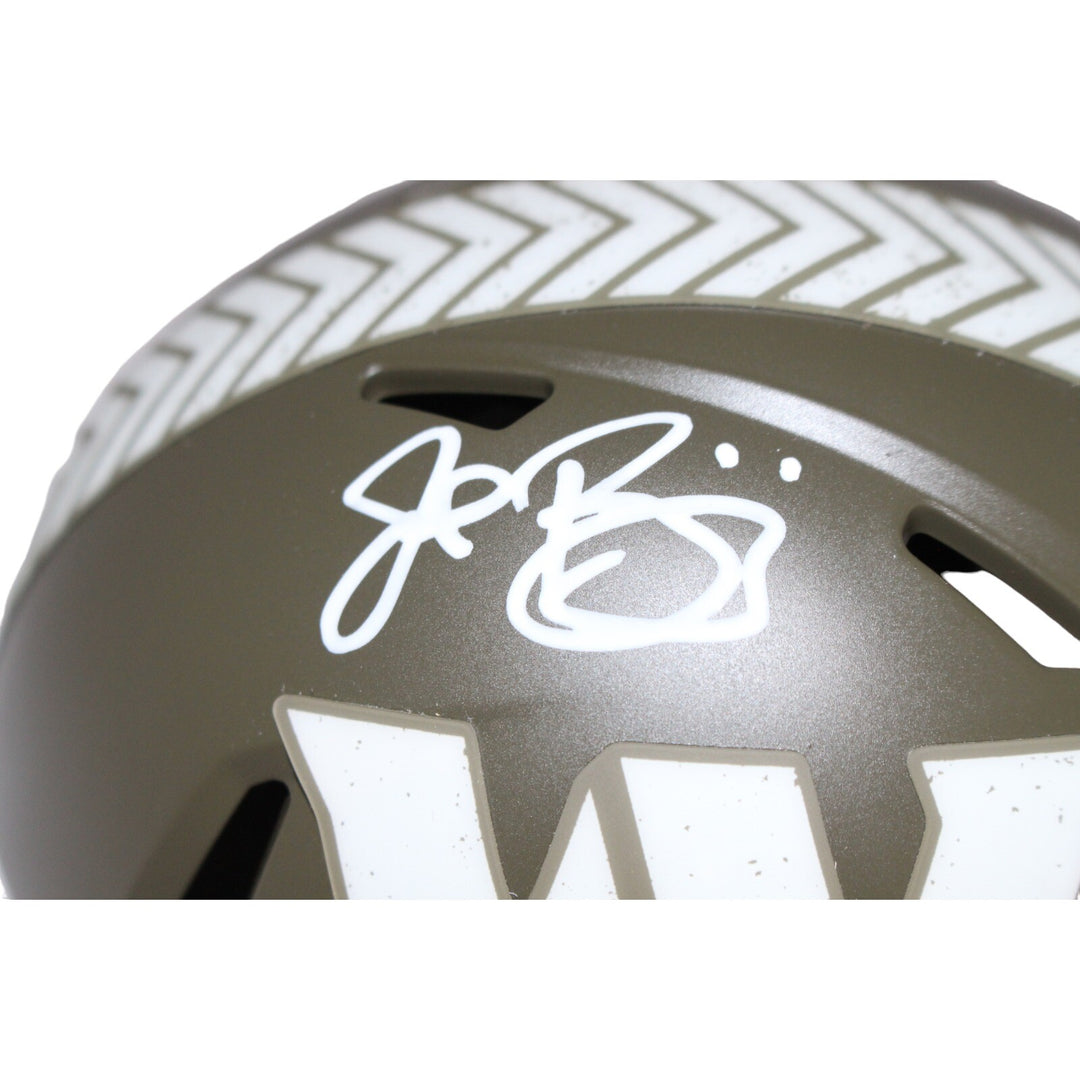 John Riggins Signed Washington Commanders Salute Mini Helmet Beckett 42290