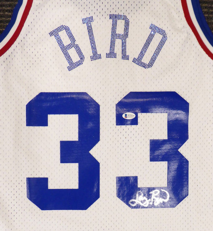 Celtics Larry Bird Auto White MitchellNess 1988 ASG Rhinestone Swingman Jersey L