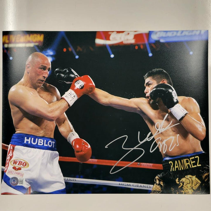 Gilberto Ramirez "Zurdo" signed 11x14 Photo WBO Boxing Champ ~ Beckett BAS COA