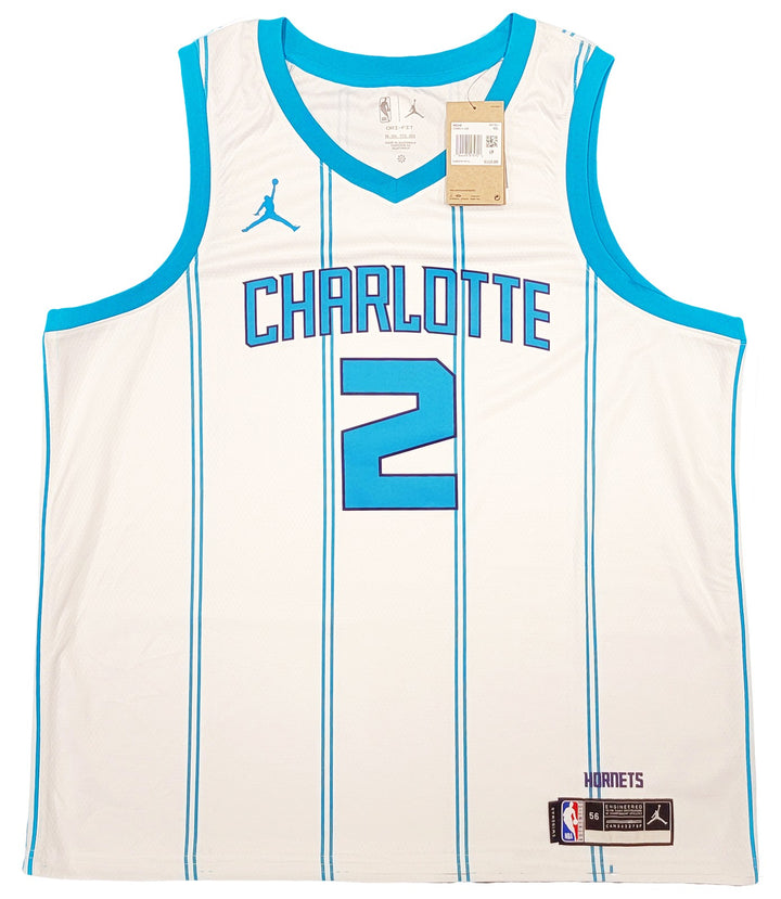 Charlotte Hornets LaMelo Ball Signed White Nike Swingman Jersey Size XXL Beckett