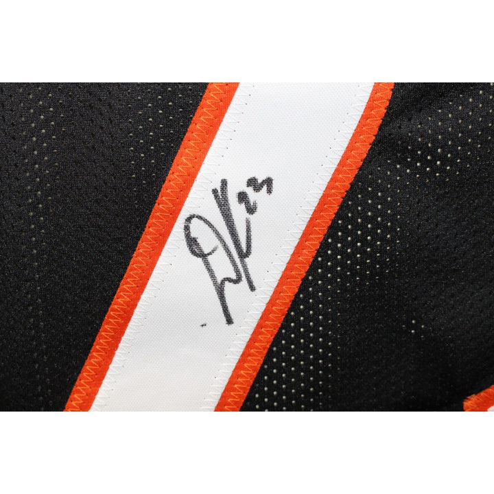 Dax Hill Autographed/Signed Pro Style Black Jersey Beckett 42780