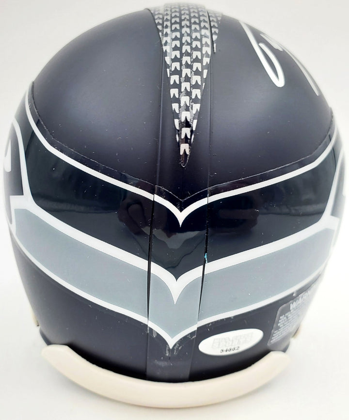 Tyler Lockett Autographed Signed Seattle Seahawks Mini Helmet In Silver MCS Holo