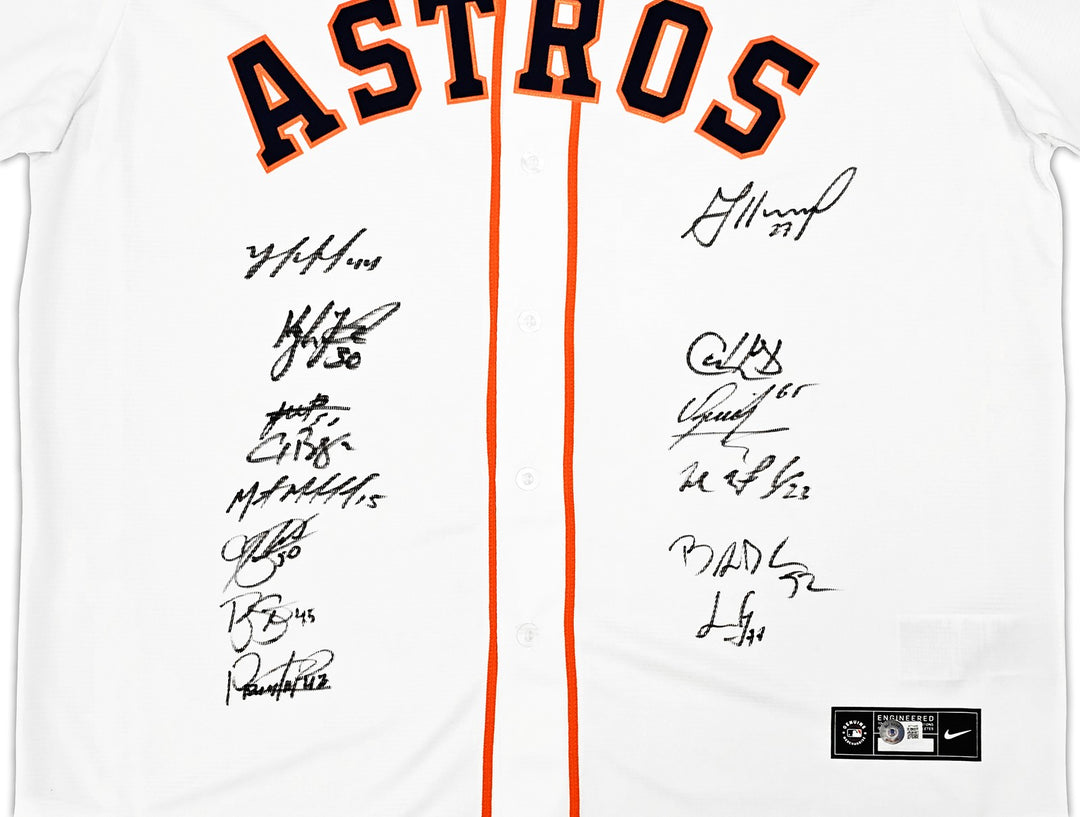 Astros 22 WS Champ Auto White Nike Jersey XL 14 Sig Jose Altuve Yordan Alvarez