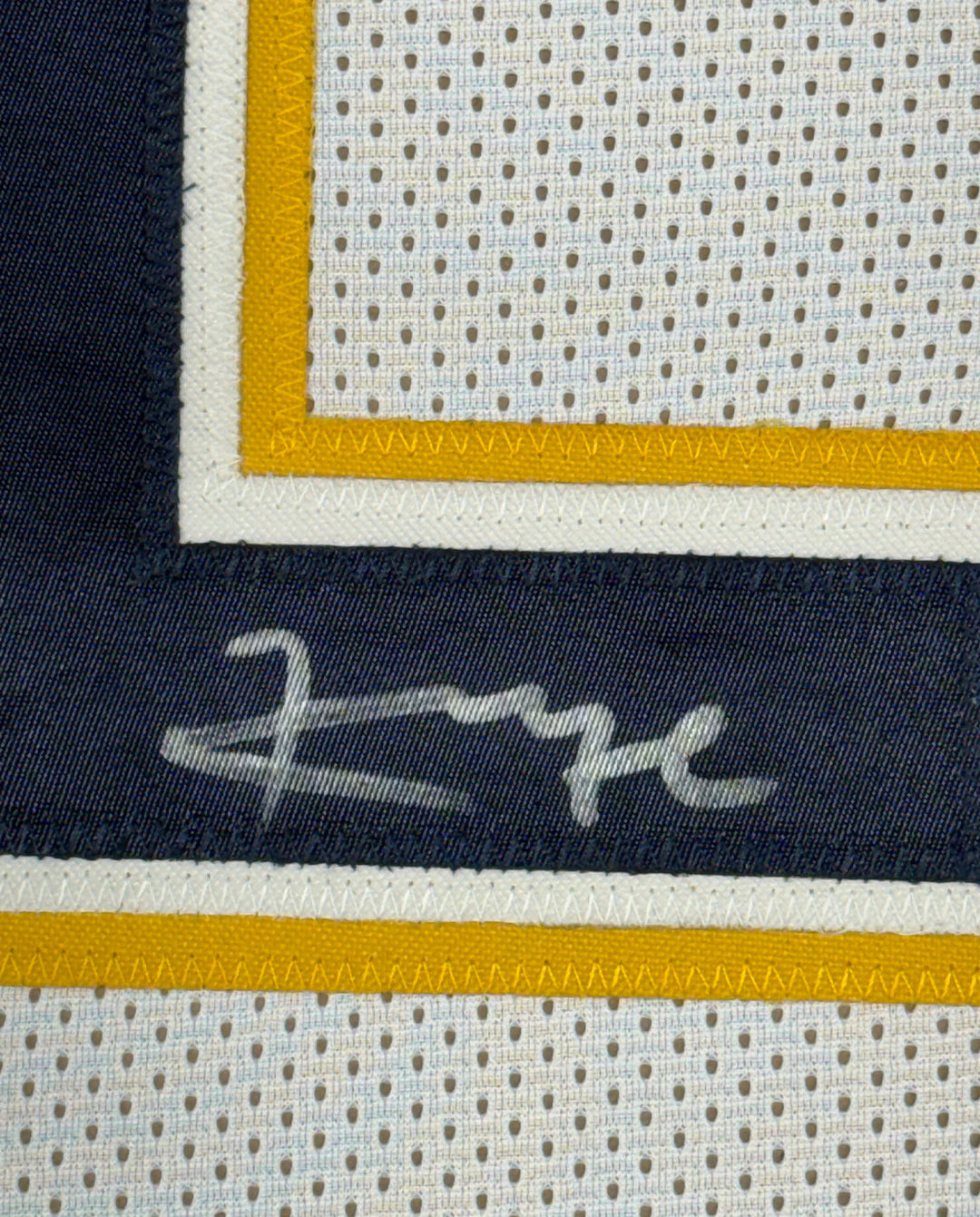 Framed Autographed/Signed Khalil Mack 33x42 Los Angeles LA White Jersey BAS COA