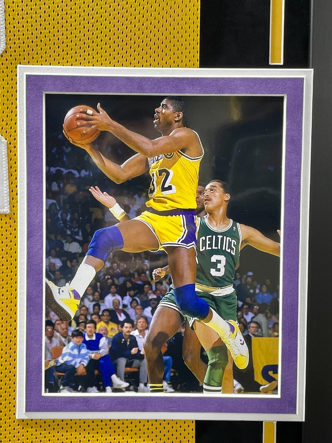 Magic Johnson Autographed Los Angeles Lakers Jersey Framed BAS Beckett Signed LA