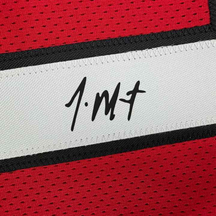 Facsimile Autographed Ja Morant Portland Red Reprint Laser Auto Jersey XL