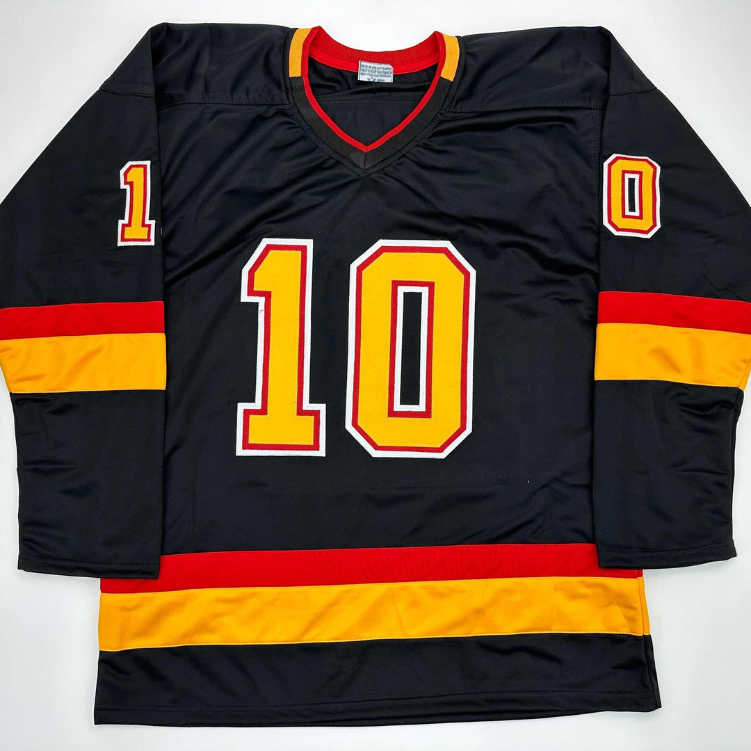 Facsimile Autographed Pavel Bure Vancouver Black Reprint Jersey Size Men's XL