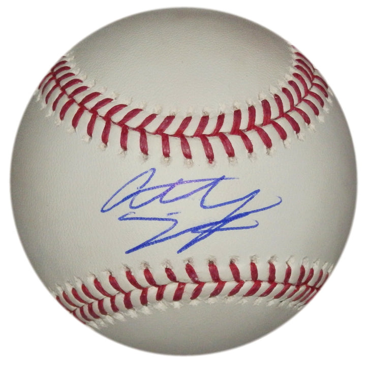 ANTHONY SEIGLER SIGNED BALL BREWERS MLB DEBUT YANKS 1st ROUND DRAFT PICK RED SOX