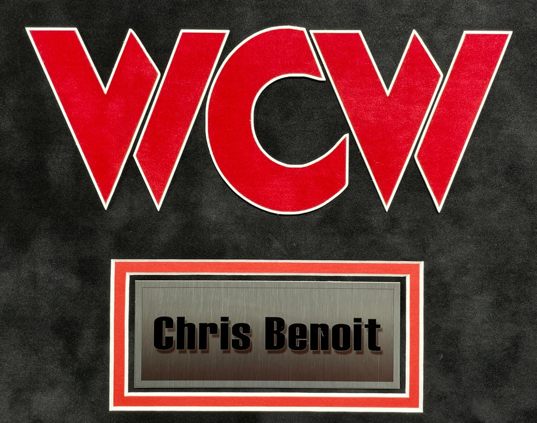 Chris Benoit Autographed 8x10 Photo Collage Framed JSA COA Signed WCW WWE WWF