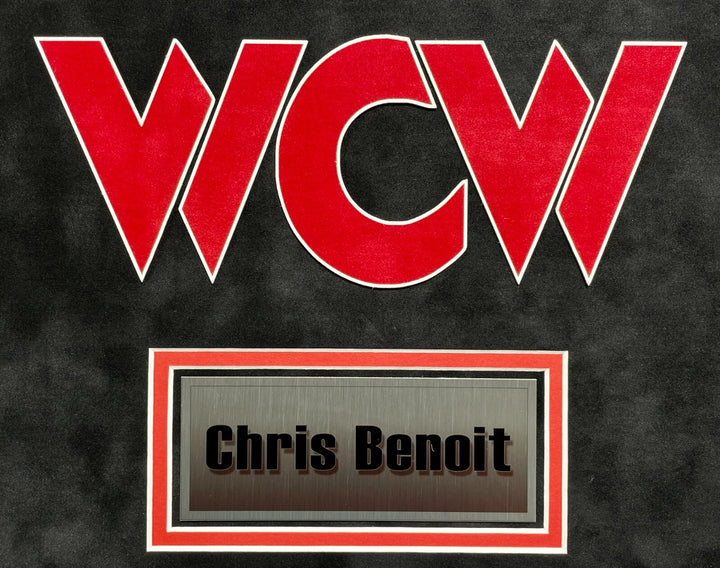 Chris Benoit Autographed 8x10 Photo Collage Framed JSA COA Signed WCW WWE WWF
