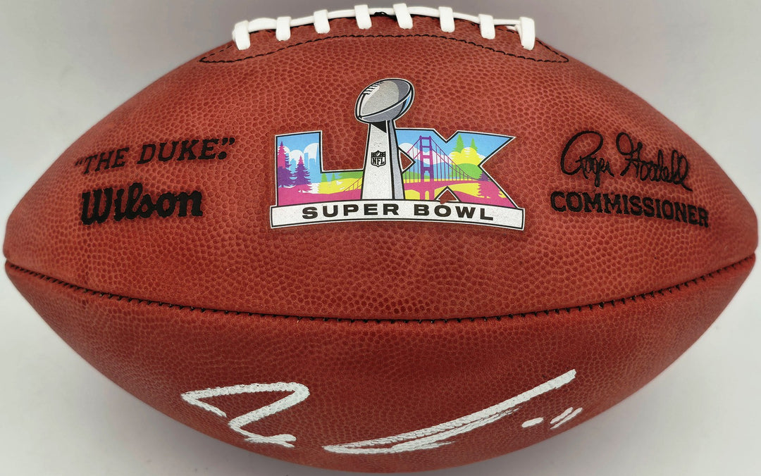 Jaxon Smith-Njigba Signed Seahawks SB LX Logo Leather Football Fanatics