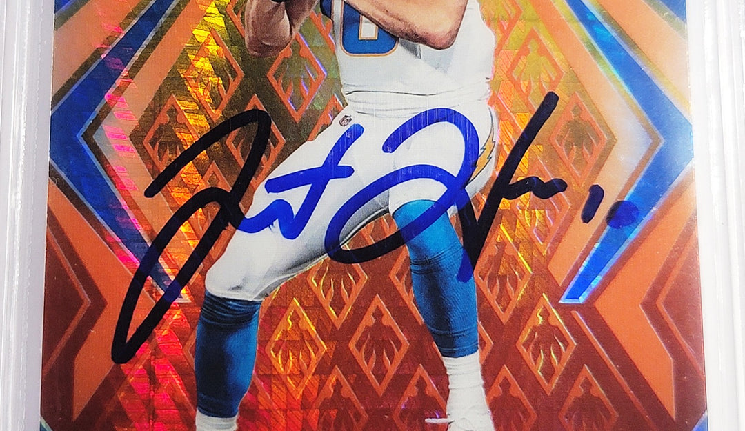 Justin Herbert Auto 2020 Panini Phoenix Fire RC 103 Chargers BGS 9.5 Sig 10