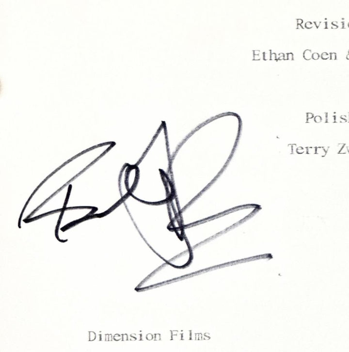 Billy Bob Thornton signed Bad Santa full movie script autograph (C) Beckett BAS