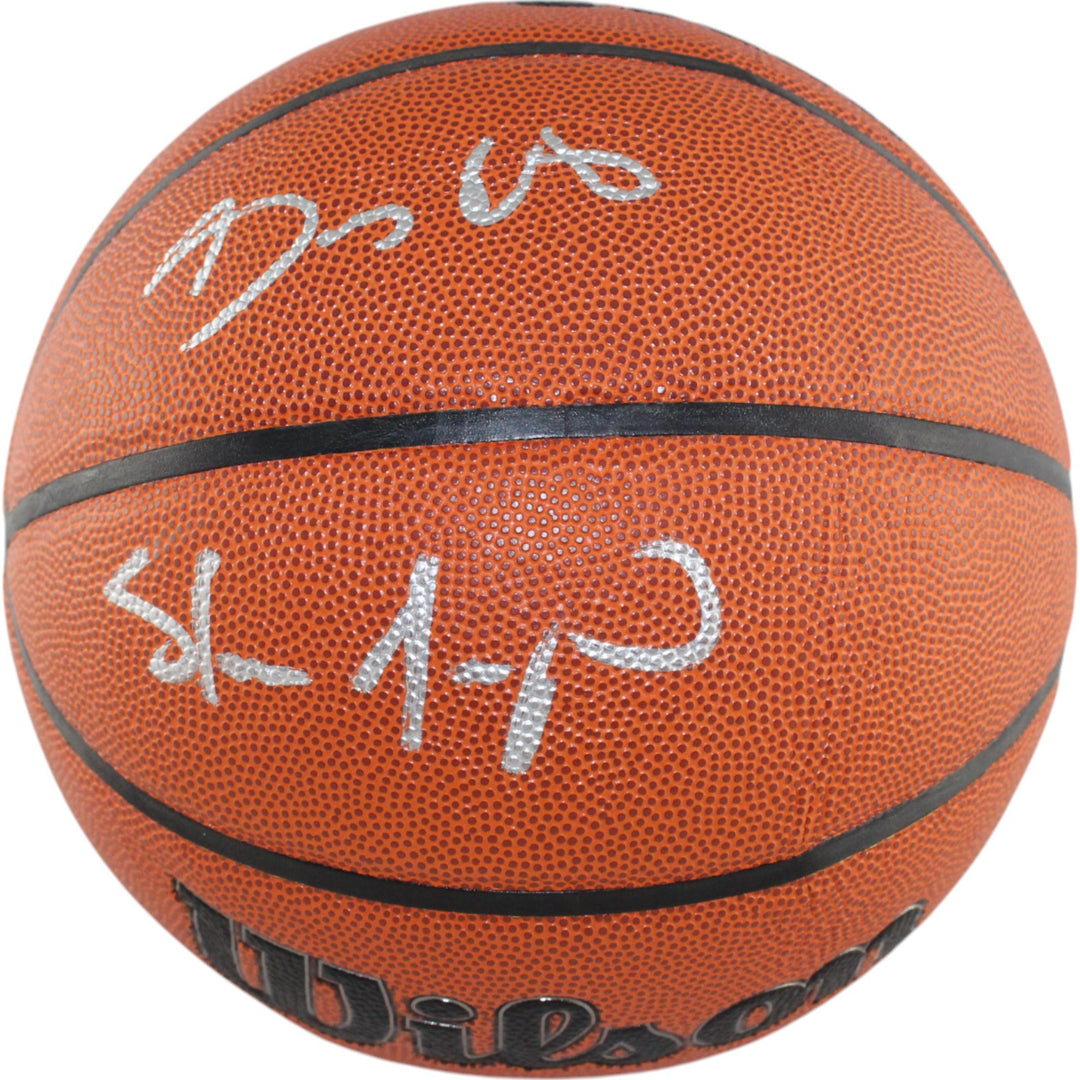 Shawn Kemp Gary Payton Signed Seattle Supersonics I/O Basketball Beckett 49708