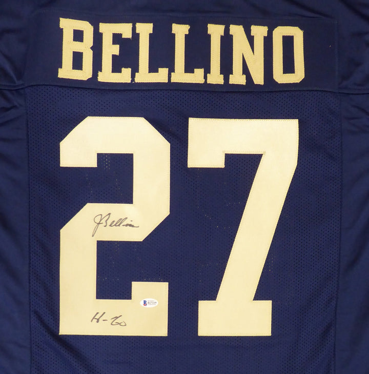 Navy Midshipmen Joe Bellino Autographed Signed Blue Jersey "H-60" Beckett