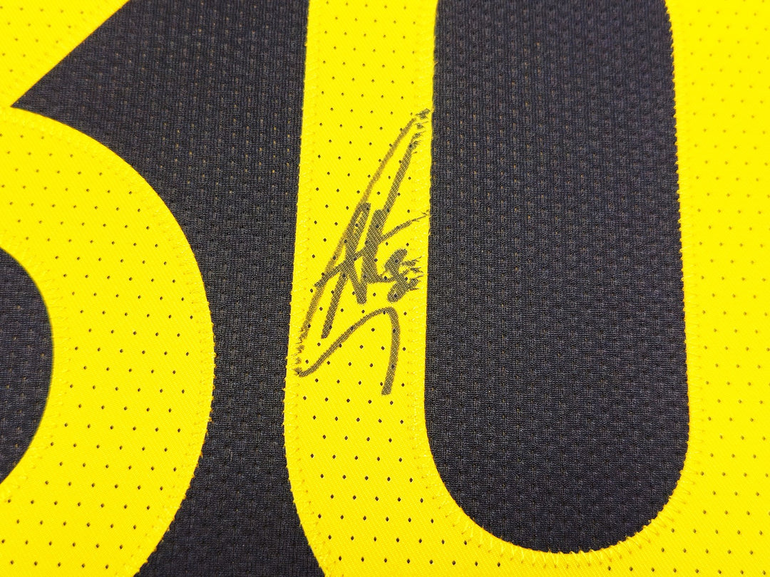 Warriors Stephen Curry Auto Black Nike Authentic City Edition Jersey Size 52 JSA