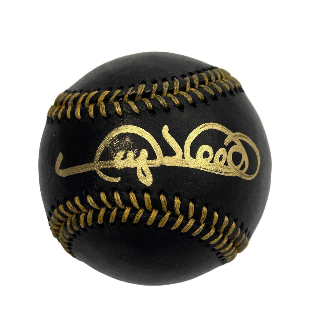 Autographed/Signed Gary Sheffield Black Rawlings ROML Baseball JSA COA