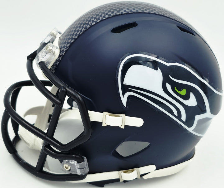 Tory Horton Signed Seattle Seahawks Blue Speed Mini Helmet MCS Holo